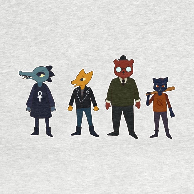 Night in the woods characters by tardisgrump